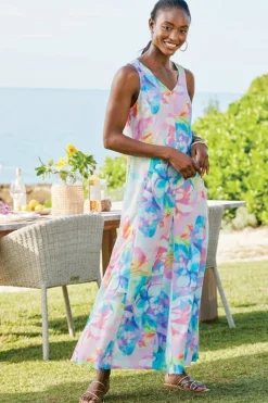 Soft Surroundings Dresses|Brenda Maxi Dress PainterlyMultiFloral