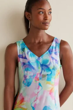 Soft Surroundings Dresses|Brenda Maxi Dress PainterlyMultiFloral