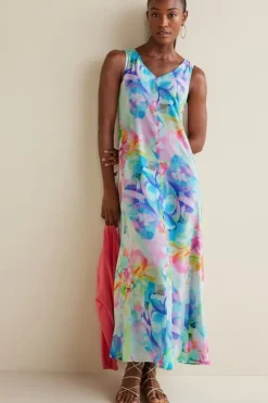 Soft Surroundings Dresses|Brenda Maxi Dress PainterlyMultiFloral