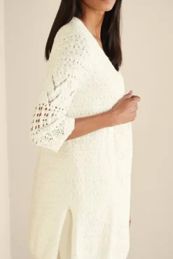 Soft Surroundings Tops|Sweaters & Cardigans|Calistoga Pointelle Cardigan GreenMilieu