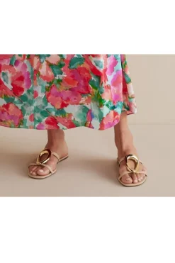 Soft Surroundings Shoes|Cecelia Ny Mig Ring Slide Alabaster/Gold