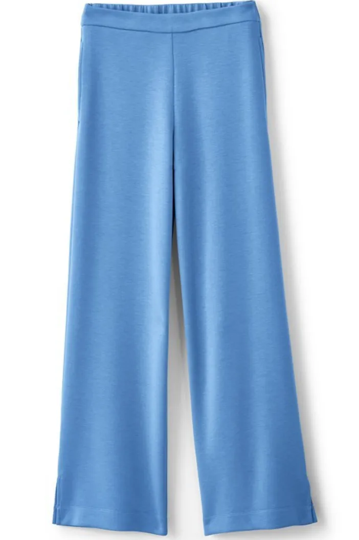 Soft Surroundings Pants|Ceri Knit Wide-Leg Pants