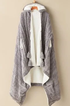 Soft Surroundings Sleepwear & Lounge|Scarves & Wraps|Chenille Sherpa Wearable Throw