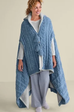 Soft Surroundings Sleepwear & Lounge|Scarves & Wraps|Chenille Sherpa Wearable Throw