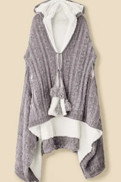 Soft Surroundings Sleepwear & Lounge|Scarves & Wraps|Chenille Sherpa Wearable Throw