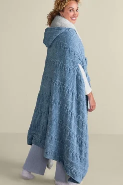 Soft Surroundings Sleepwear & Lounge|Scarves & Wraps|Chenille Sherpa Wearable Throw