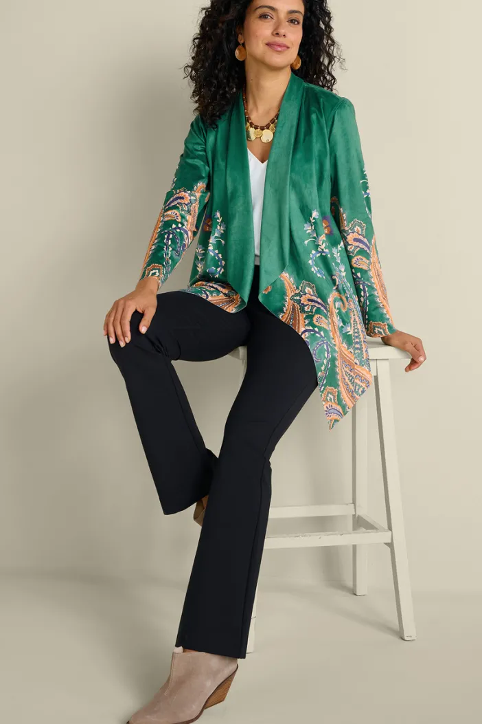 Soft Surroundings Toppers|Jackets & Coats|Chouteau Faux Suede Jacket CascadingBrdS