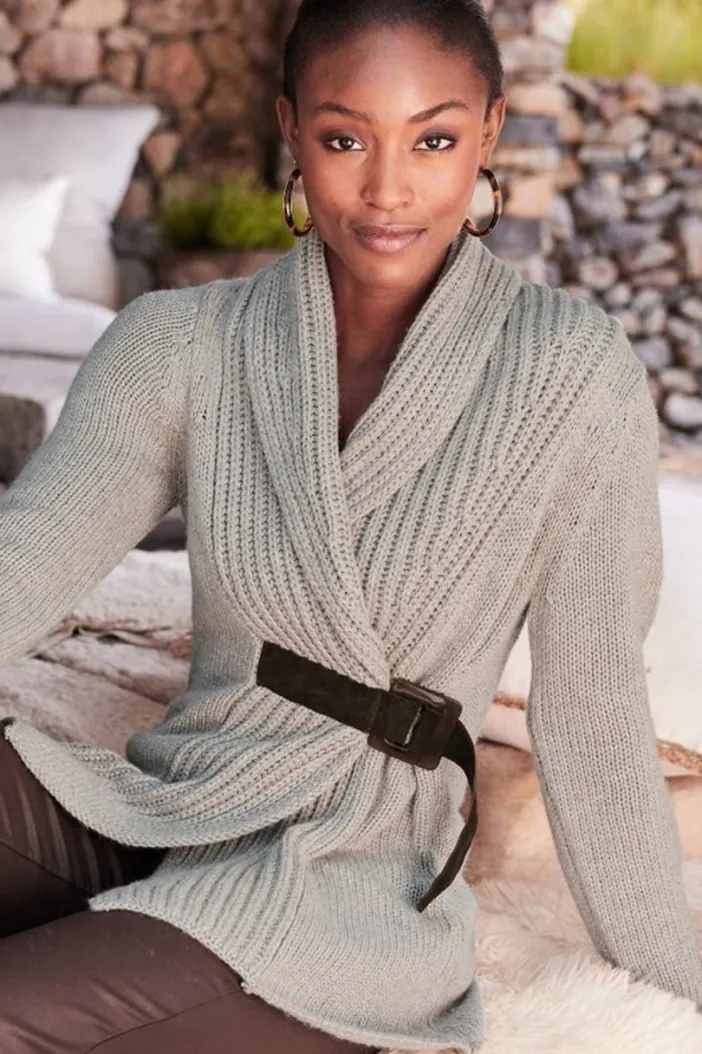 Soft Surroundings Tops|Sweaters & Cardigans|Country Weekend Sweater Taupe