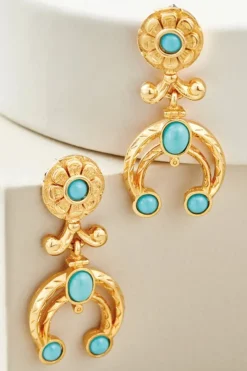 Soft Surroundings Jewelry|Earrings|Dakota Drop Earrings Turquoise