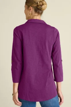 Soft Surroundings Tops|Tunics & Leggings|Danielle 3/4 Sleeve Tunic