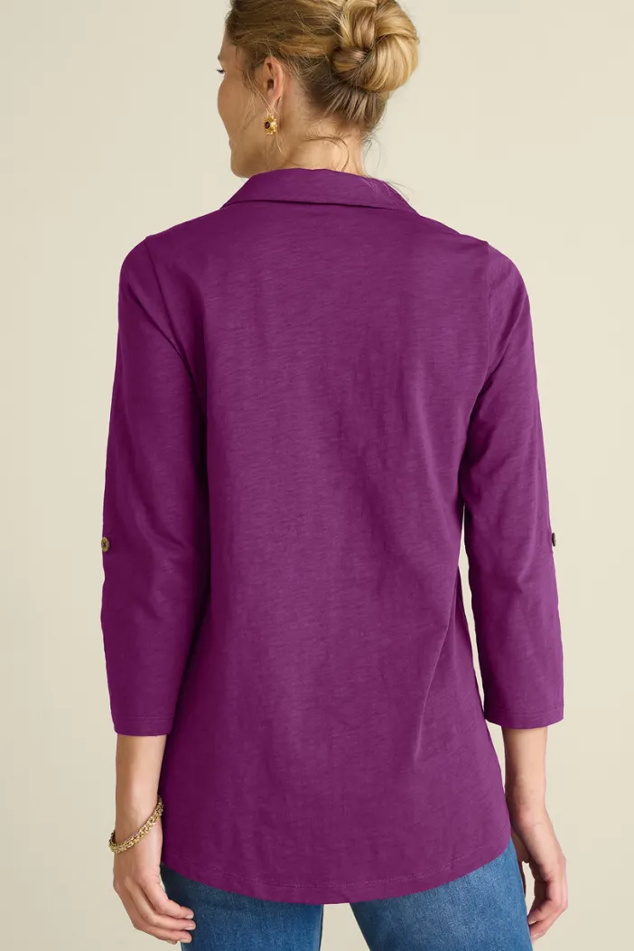 Soft Surroundings Tops|Tunics & Leggings|Danielle 3/4 Sleeve Tunic