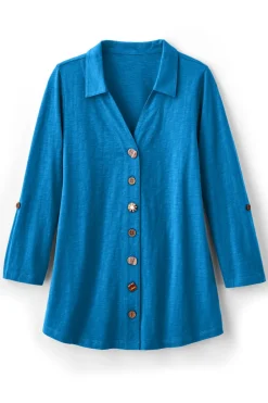 Soft Surroundings Tops|Tunics & Leggings|Danielle 3/4 Sleeve Tunic