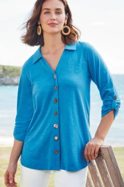 Soft Surroundings Tops|Tunics & Leggings|Danielle 3/4 Sleeve Tunic