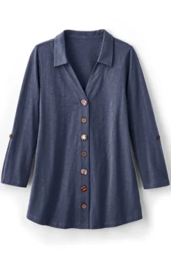 Soft Surroundings Tops|Tunics & Leggings|Danielle 3/4 Sleeve Tunic