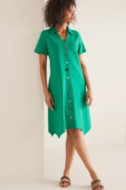 Soft Surroundings Dresses|Danielle Button Dress