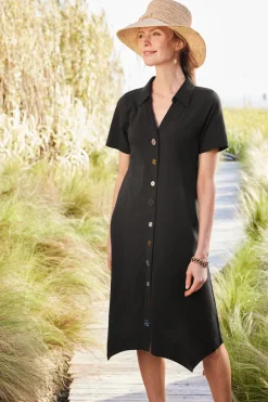 Soft Surroundings Dresses|Danielle Button Dress