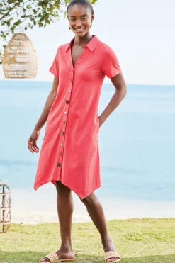 Soft Surroundings Dresses|Danielle Button Dress
