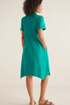Soft Surroundings Dresses|Danielle Button Dress