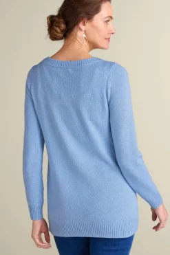 Soft Surroundings Tops|Sweaters & Cardigans|Draya Eyelash Sweater Snowflake