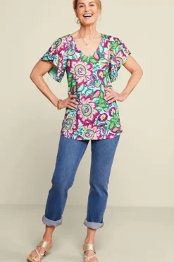 Soft Surroundings Tops|Tunics & Leggings|Elana Tunic RioGarden