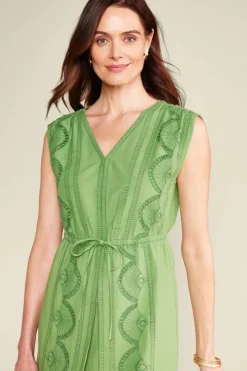 Soft Surroundings Dresses|Ellison Linen Blend Maxi Dress PiquantGreen
