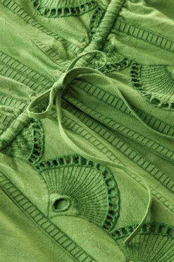 Soft Surroundings Dresses|Ellison Linen Blend Maxi Dress PiquantGreen