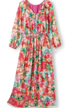 Soft Surroundings Dresses|Evalina Maxi Dress TropicalFloral