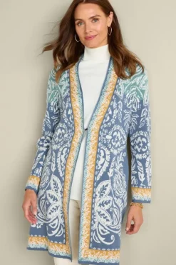 Soft Surroundings Tops|Sweaters & Cardigans|Ezer Jacquard Duster WeekendScarf