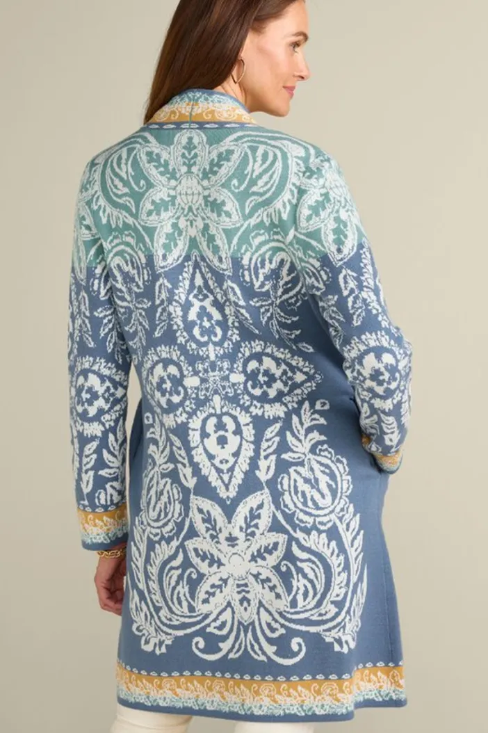 Soft Surroundings Tops|Sweaters & Cardigans|Ezer Jacquard Duster WeekendScarf