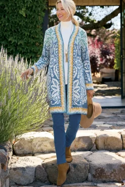 Soft Surroundings Tops|Sweaters & Cardigans|Ezer Jacquard Duster WeekendScarf