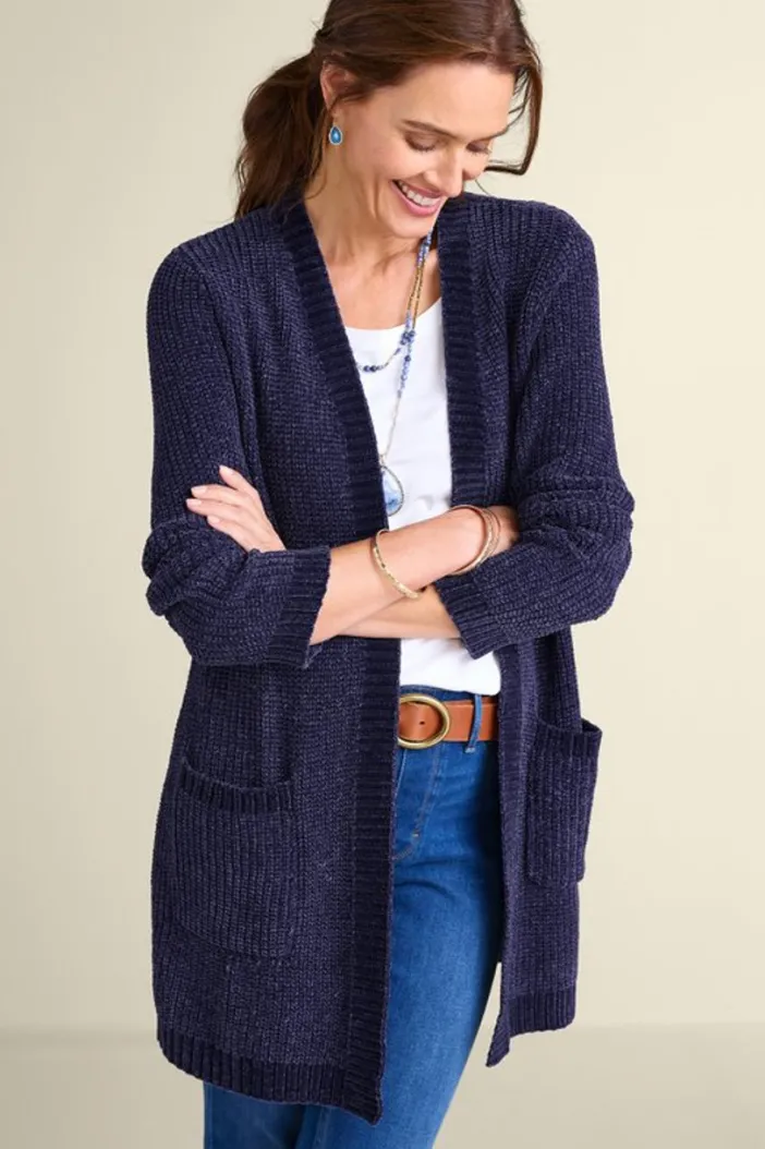Soft Surroundings Sweaters & Cardigans|Faith Chenille Cardigan