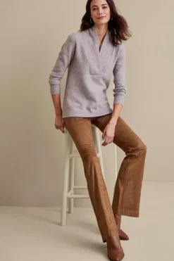 Soft Surroundings Pants|Faux Suede Bootcut Pants