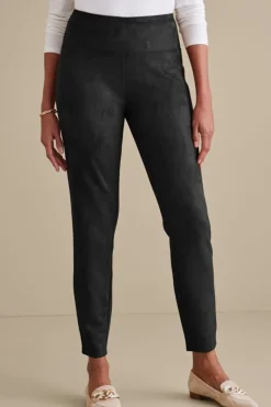 Soft Surroundings Pants|Leggings|Faux Suede Pull-On Leggings