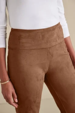 Soft Surroundings Pants|Leggings|Faux Suede Pull-On Leggings