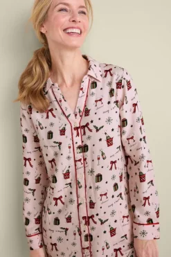 Soft Surroundings Sleepwear & Lounge|Festive Finley Sleep Shirt