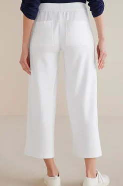 Soft Surroundings Pants|Fina French Terry Crop Pants Navy