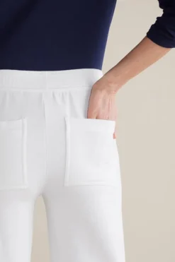 Soft Surroundings Pants|Fina French Terry Crop Pants Navy