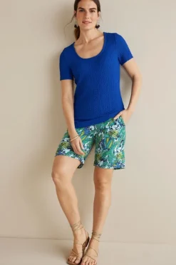Soft Surroundings Pants|Shorts|Flavia Linen Blend Shorts