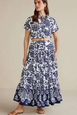 Soft Surroundings Skirts|Gia Maxi Skirt FijiFloral