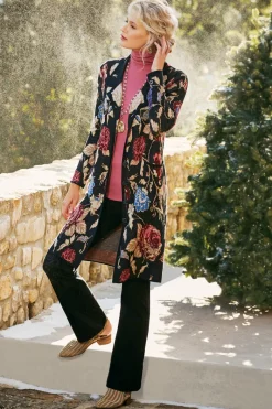 Soft Surroundings Sweaters & Cardigans|Jackets & Coats|Glasgow Sweater Coat Black
