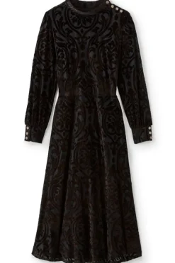 Soft Surroundings Dresses|Hadley Velvet Dress BlackAbstract