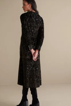 Soft Surroundings Dresses|Hadley Velvet Dress BlackAbstract