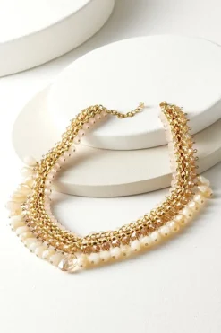 Soft Surroundings Jewelry|Necklaces|Hazel Bead Drops Necklace BrownMulti