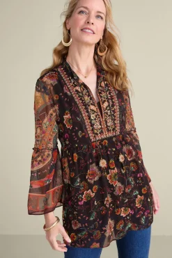 Soft Surroundings Tops|Icon Asteria Tunic And Tank VarennaPlum