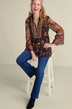 Soft Surroundings Tops|Icon Asteria Tunic And Tank VarennaPlum