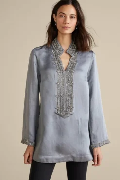 Soft Surroundings Tops|Icon Colette Tunic MoroccanEmbellishment
