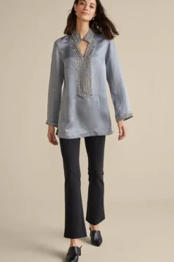 Soft Surroundings Tops|Icon Colette Tunic MoroccanEmbellishment