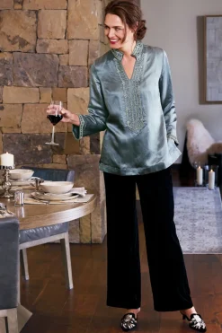 Soft Surroundings Tops|Icon Colette Tunic MoroccanEmbellishment