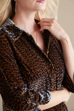 Soft Surroundings Tops|Icon Silk Velvet Poets Tunic Shirt