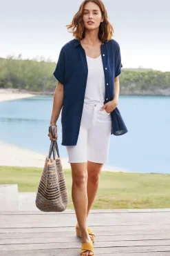 Soft Surroundings Tops|Je Veux Gauze Top